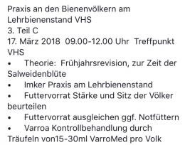 Re: Varroa Controller und Duplex-Wabentasche, Jänner-Aktion