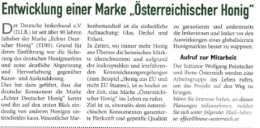 Marke "Österr. Honig"