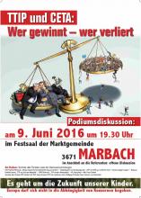 TTip Österreichs größte Podiumsdiskussion! Nicht vergessen 9.6.2016 Marbach/Donau